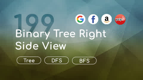 LeetCode 199题 binary tree right side view
